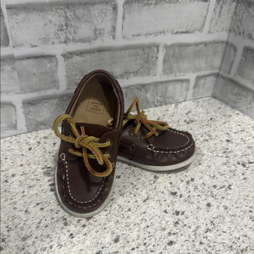 Janie and Jack Brown Moccasins for Kids
